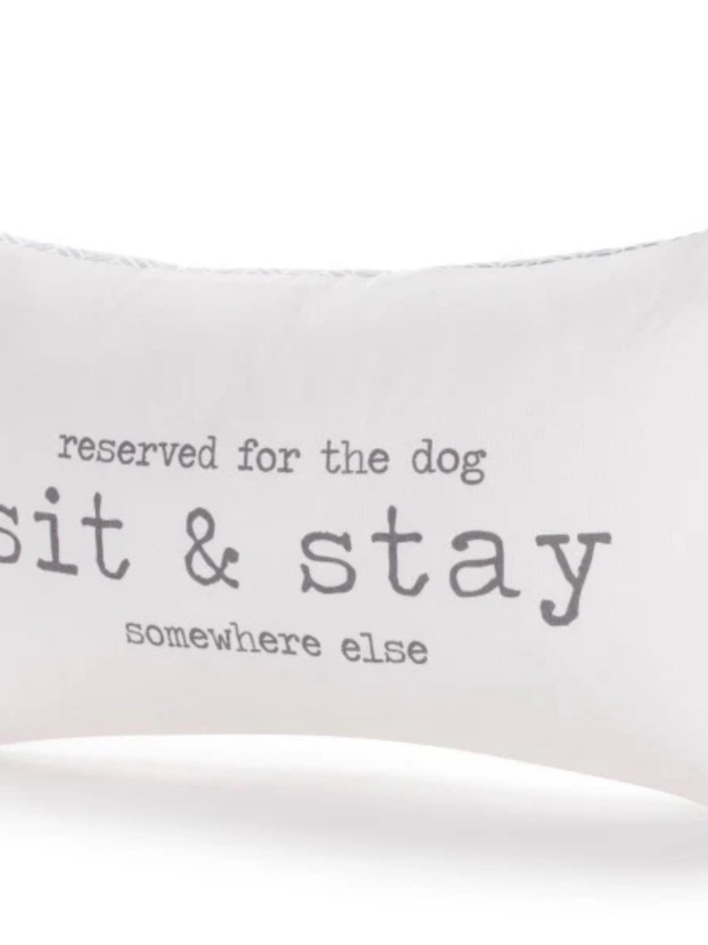 DEMDACO Sit & Stay lumbar toss throw Pillow dog lovers gift NEW home decor pet